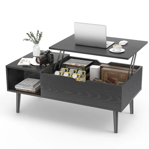 Adjustable Lift Top Coffee Tables for Living Room/Dining Tea Wood