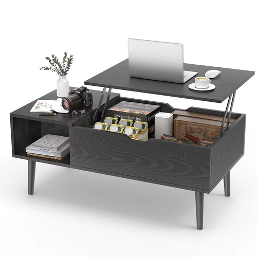 Adjustable Lift Top Coffee Tables for Living Room/Dining Tea Wood